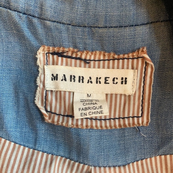 Chambray Jacket With Striped Lining by Marrakech - Picture 11 of 13
